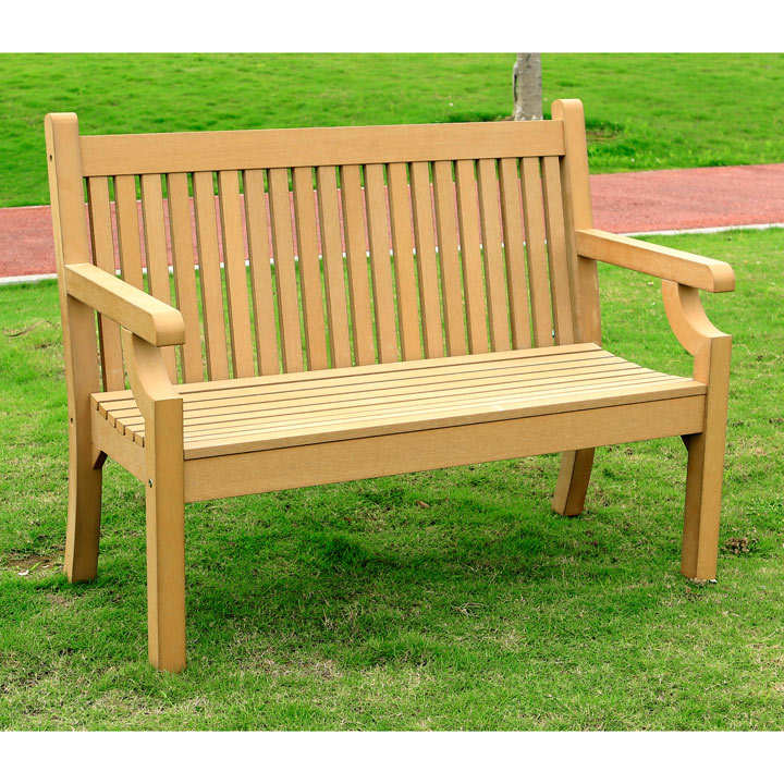 Sandwick Thin Slat 2 Seater Bench - New Teak | Suttons