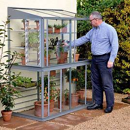 Deluxe 5 Hampton-D Lean to Greenhouse - Smokey Grey