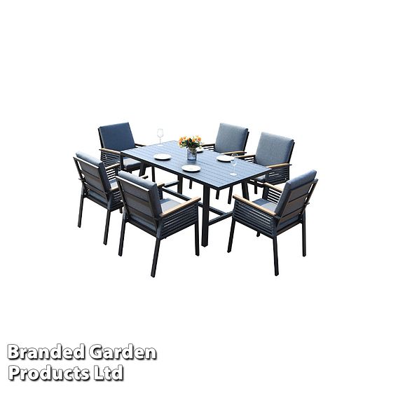 6 Seater Aluminium Dining Set