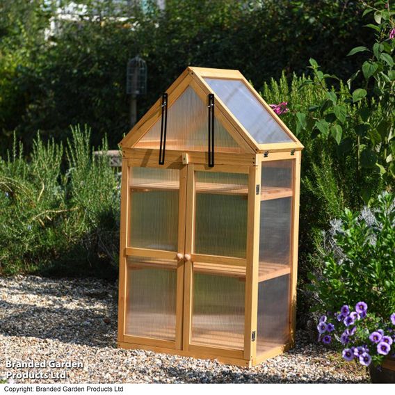 Garden Gear Wooden 3 Shelf Greenhouse