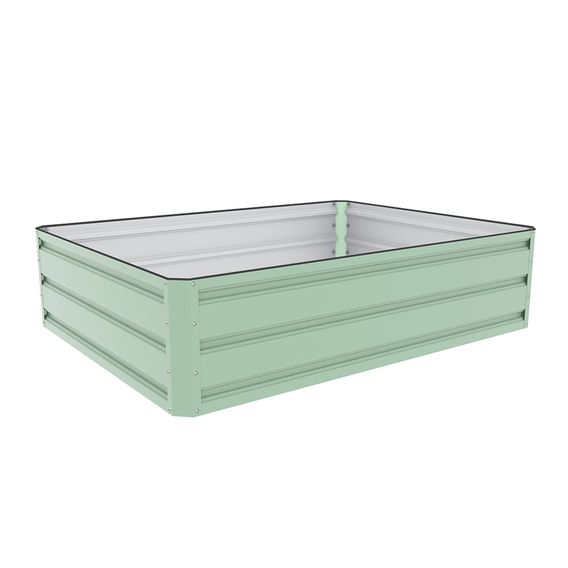 Metal Raised Garden Bed - Light Green