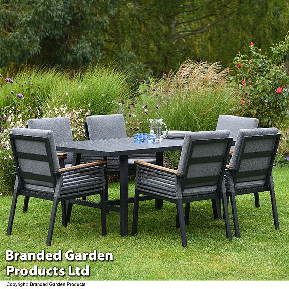 6 Seater Aluminium Dining Set