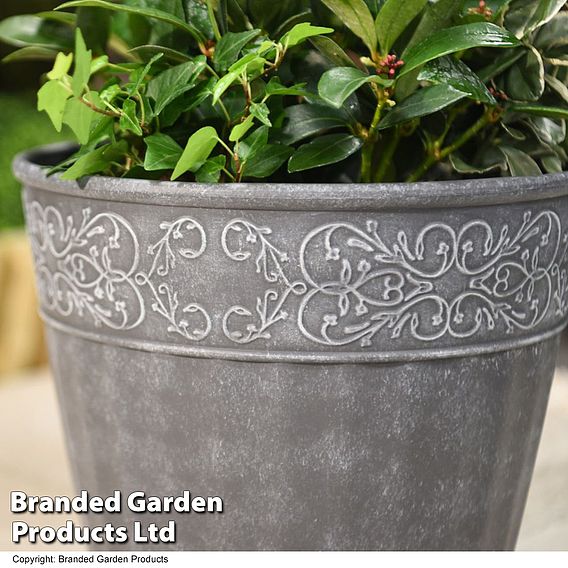 Damask Lead Effect Planters