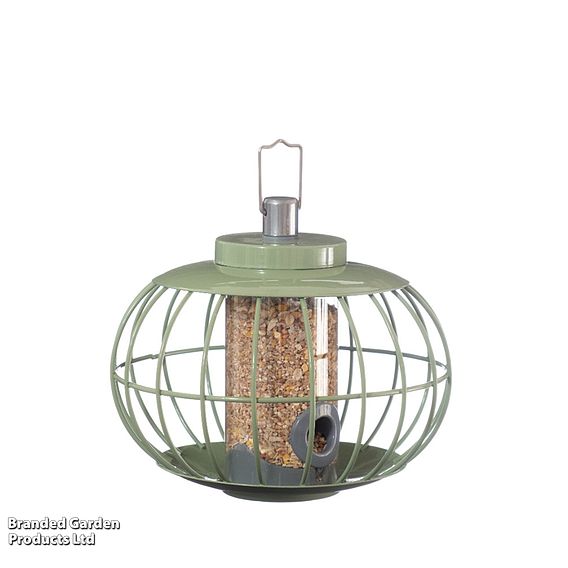 The Nuttery Squirrel-Proof Lantern Seed Feeder Celadon Green