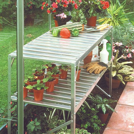 Aluminium Popular Greenhouses with Horti Glass + Base and Accessories ...