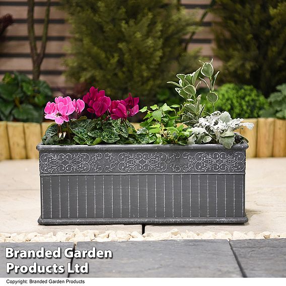 Damask Lead Effect Planters