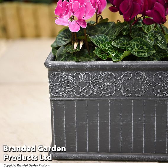 Damask Lead Effect Planters