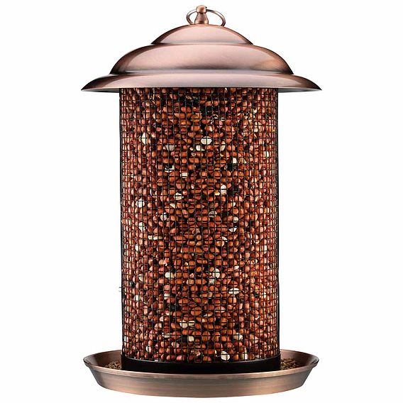 Happy Beaks Copper Finish Twin Feeder