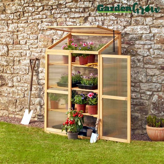 Garden Grow Three-Tier Wooden Cold Frame