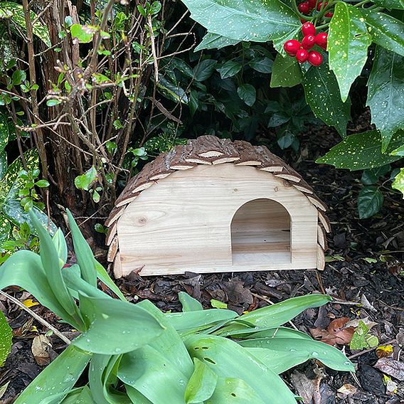 Wooden Hedgehog House