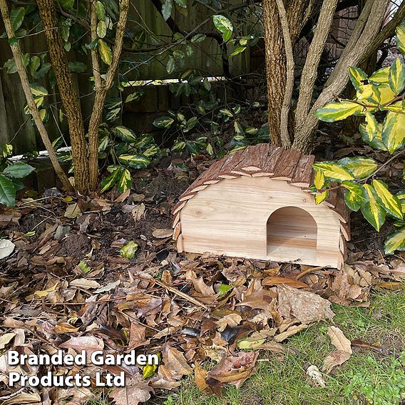 Wooden Hedgehog House